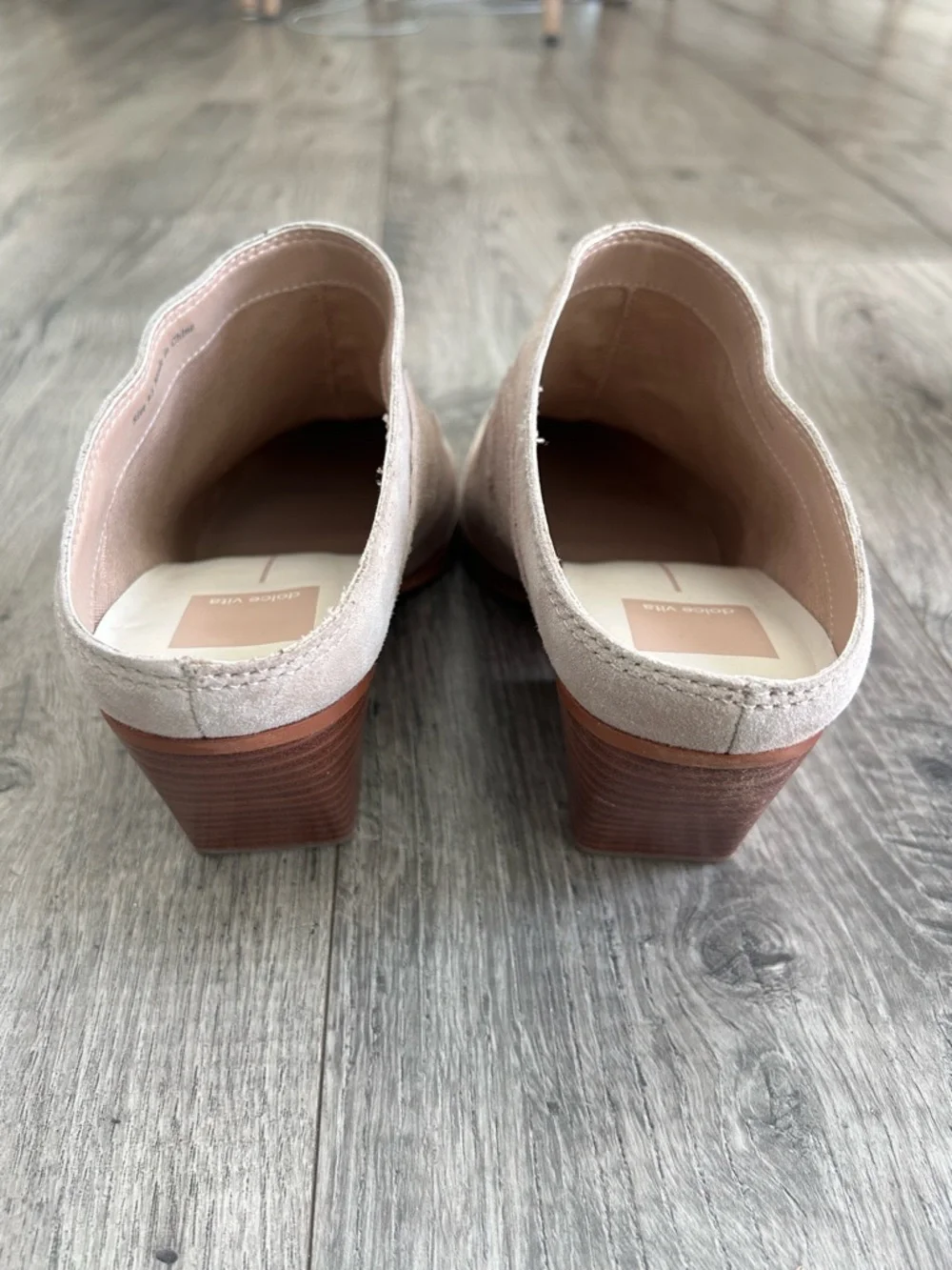 Dolce Vita Lars Leather Mule in Dune Suede Western Size 9.5 - Picture 7 of 12